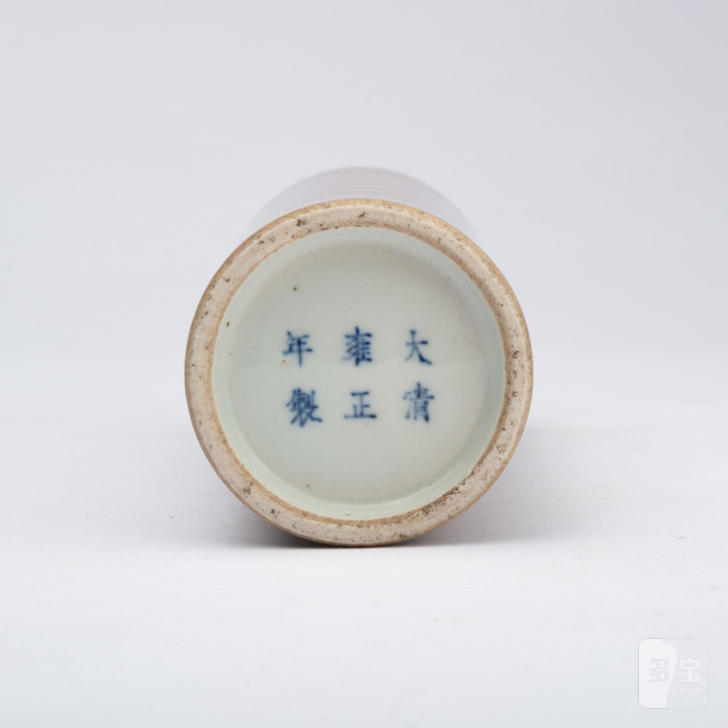    清 紫金釉筆筒 - 图6